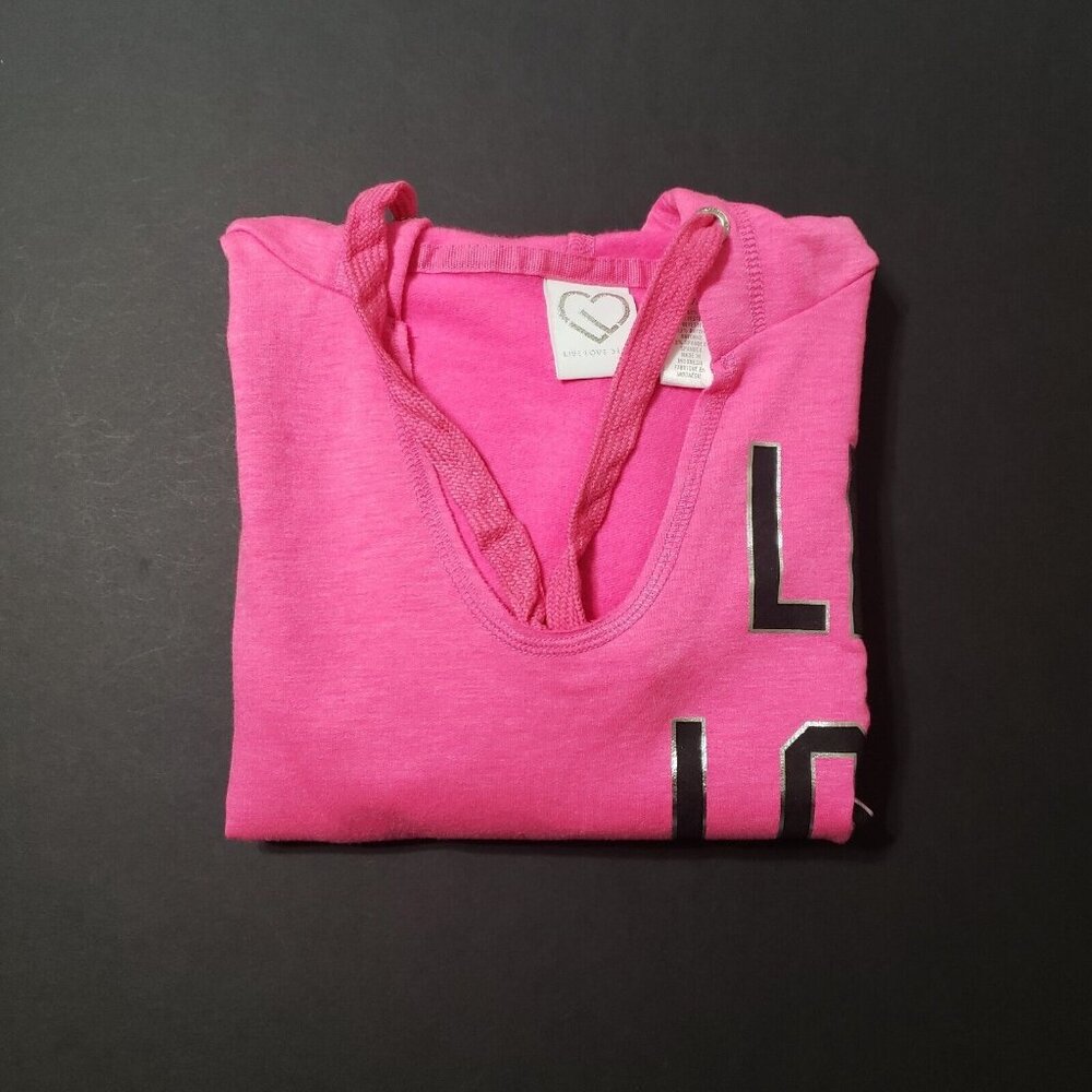 Aeropostale Live Love Dream Sweatshirt Womens Size XS Pink Hoodie Athleisure Y2K - Picture 14 of 14